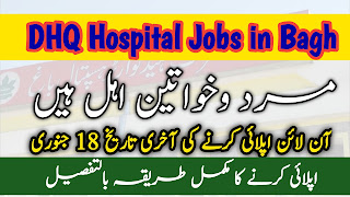 DHQ Hospital Jobs in Bagh January 2024 Advertisement