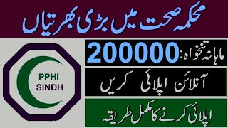 PPHI Sindh Management Jobs 2024