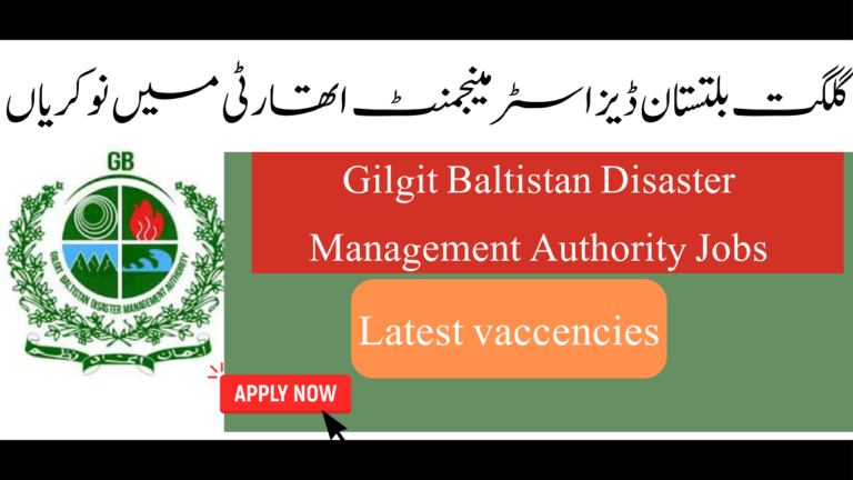 Gilgit Baltistan Disaster Management Authority Jobs 2024