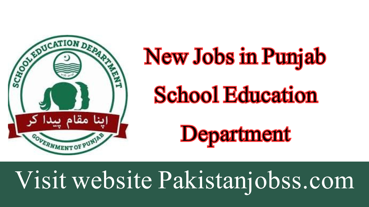 Punjab School Education Department Jobs 2024