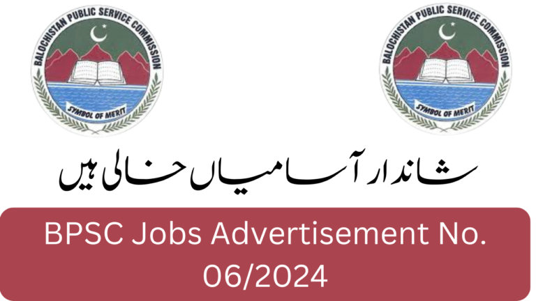 BPSC Jobs Advertisement No. 06/2024