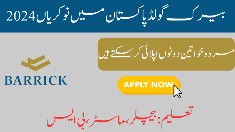 Barrick Gold Pakistan Jobs 2024